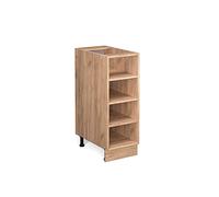 Vicco Etagère de Cuisine Fame-Line, Chêne doré, 30cm | Rangement ouvert · Sans plan de travail · Pieds réglables en hauteur · Librement combinable · ✓ Tout à portée de main