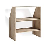Vicco Étagère mansardée, Sonoma, 90x100cm | pour le rangement de caisses et de livres sous des combles inclinés
