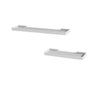 Vicco étagère Murale Erni, Blanc, 60x3cm | Lot de 2, pour le rangement et la présentation d’objets