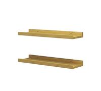 Vicco Étagère murale "Linus", Naturel bois 50 x 4 cm | Lot de 2, pour montage mural offrant des surfaces de rangement modulables dans l’espace de vie