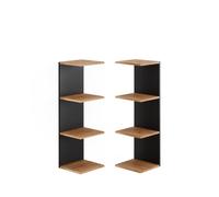Vicco Étagère Murale Paolo, Anthracite, 30x95cm | Lot de 2, pouvant être monté pour le rangement de livres et d’objets de décoration