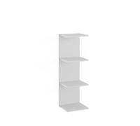 Vicco Étagère Murale Paolo, Blanc, 30x95cm | pouvant être monté pour le rangement de livres et d’objets de décoration