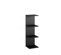 Vicco Étagère Murale Paolo, Noir, 30x95cm | pouvant être monté pour le rangement de livres et d’objets de décoration