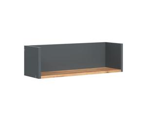 Vicco Étagère murale "Viktor", Anthracite/Chêne doré 93.4 x 20 cm | pour montage mural pour livres, objets déco ou accessoires de salle de bain