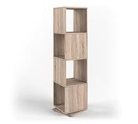 Vicco Étagère pivotante, Sonoma, 35.2x144.2cm | pour le rangement de dossiers et de boîtes 30x30 cm, pivotant à 360°