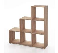 Vicco Étagère, Sonoma, 105x107.5cm | utilisable comme séparateur de pièce avec 6 compartiments de rangement ouverts