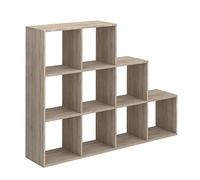 Vicco Étagère, Sonoma, 142.4x107.8cm | utilisable comme séparateur de pièce avec 9 compartiments de rangement ouverts