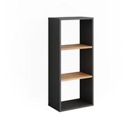 Vicco Étagère sur Pied Orlando, Anthracite/chêne doré, 40x90.5cm | avec étagères réglables pour une utilisation flexible