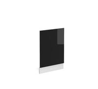 Vicco Façade "R-Line", Noir Haute brillance/Blanc 45 cm | Pour lave-vaisselle semi-intégré de 45 cm · Sans plan de travail · Adapté à la façade de cuisine · Librement combinable