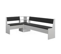 Vicco Groupe de banquettes d'angle "Roman", Blanc 120.1 x 210.1 cm | idéal pour des aménagements d'angle peu encombrants dans la salle à manger