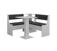 Vicco Groupe de banquettes d'angle Roman, Blanc, 60x60cm