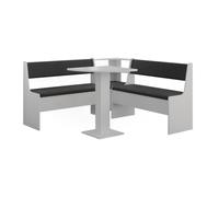 Vicco Groupe de banquettes d'angle Roman, Blanc, 60x60cm