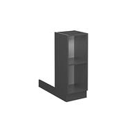 Vicco Îlot de cuisine "Fame-Line", Anthracite/Anthracite 30 cm | Rangement ouvert · 1 Tablette · Pieds réglables en hauteur · ✓ Tout en vue · Librement combinable
