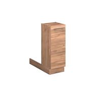 Vicco Îlot de Cuisine Fame-Line, Chêne doré, 30cm | 1 Porte · 1 Tablette · Pieds réglables en hauteur · Poignées en métal · Fermeture douce