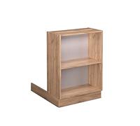 Vicco Îlot de Cuisine Fame-Line, Chêne doré, 60cm | Rangement ouvert · 1 Tablette · Pieds réglables en hauteur · ✓ Tout en vue · Librement combinable
