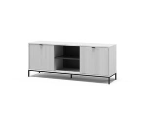 Vicco Lowboard Eliza, Blanc, 150x60cm | avec 2 portes, convient comme meuble TV bas pour appareils jusqu'à 65 pouces