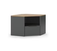 Vicco Lowboard Wido, Anthracite, 68x50cm | convient comme support TV avec étagères ouvertes