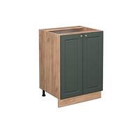 Vicco Meuble Bas de Cuisine Fame-Line, Vert Or Campagne, 60cm sans PT, à Combiner avec d'autres modules de la série Fame-Line