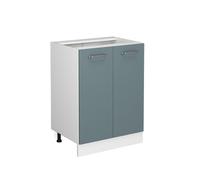 Vicco Meuble Bas de Cuisine R-Line, Bleu-Gris, 60cm sans PT, pour Une Combinaison Libre au Sein de systèmes de Cuisine modulaires