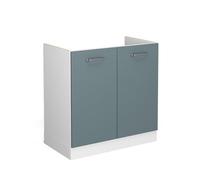 Meuble bas pour l'évier Vicco R-Line Bleu-gris 80cm avec portes, sans PT, Model 41940