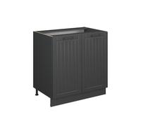 Vicco Meuble Bas sous-évier Fame-Line, Gris foncé, 80cm