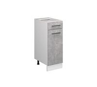 Meuble bas universel Vicco R-Line Béton 30cm avec tiroir, sans PT, Model 41751