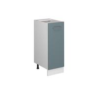 Vicco Meuble bas universel "R-Line", Bleu-gris 30 cm | avec porte, sans PT, pour le rangement des ustensiles ménagers et des produits de nettoyage