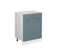 Meuble bas universel Vicco R-Line Bleu-gris 60cm avec tiroirs, sans PT, Model 41920