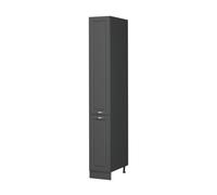 Vicco Meuble Cuisine Fame-Line, Anthrazit-Gold Landhaus, 30cm | Façade en MDF · Coulisses métalliques à extension totale · Pieds réglables en hauteur · Poignées en métal