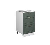 Vicco Meuble Cuisine Fame-Line, Vert Or Campagne, 50cm sans PT, à Combiner avec d'autres modules de la série Fame-Line