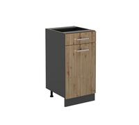 Vicco Meuble Cuisine R-Line, Chêne Artisan, 40cm sans PT, pour Une Combinaison Libre au Sein de systèmes de Cuisine modulaires