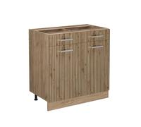 Vicco Meuble Cuisine R-Line, Chêne Artisan, 80cm