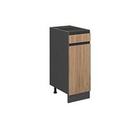 Vicco Meuble Cuisine R-Line, Chêne de Force doré, 30cm J-Shape, sans PT, pour Une Combinaison Libre au Sein de systèmes de Cuisine modulaires