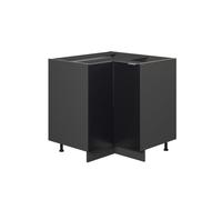 Vicco Meuble d'angle Fame-Line, Noir rayé, 80.5cm