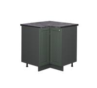 Vicco Meuble d'angle Fame-Line, Vert Or Campagne, 80.5cm | Façade en MDF · Plan de travail incl. · Pieds réglables en hauteur · Poignées en métal · Fermeture douce