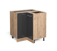 Vicco Meuble d'angle R-Line, Anthracite Haute Brillance, 75.6cm sans PT, pour Une Combinaison Libre au Sein de systèmes de Cuisine modulaires