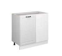 Vicco Meuble d'angle R-Line, Blanc Campagne, 86cm sans PT, pour Une Combinaison Libre au Sein de systèmes de Cuisine modulaires