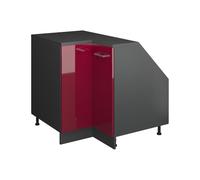 Vicco Meuble de Cuisine d'angle pour combles R-Line, Rouge Brillant, 75.6cm 1 Porte, 60 cm de Profondeur, pour Une Combinaison Libre au Sein de systèmes de Cuisine modulaires