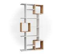 Vicco Meuble de Rangement Cube Cube, Blanc/Sonoma, 92x187.7cm | pour une répartition flexible de l'espace et un rangement ouvert