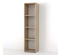 Vicco Meuble de Rangement Cube Ludus, Sonoma, 142.5x36.2cm | pour le rangement et la présentation de livres et de boîtes