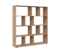 Vicco Meuble de Rangement Cube Pilar, Sonoma, 131.6x143cm | pour une répartition flexible de l’espace et le rangement des livres