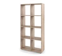 Vicco Meuble de Rangement Cube Scutum, Sonoma, 143x72cm | pour une utilisation comme séparateur de pièce ou étagère ouverte