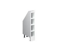 Meuble de rangement sous pente Rion, 15x81.6cm avec 4 compartiments, Blanc, Vicco 57345