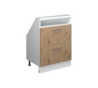 Vicco Meuble de Rangement sous Pente Rion, Chêne Artisan/Blanc