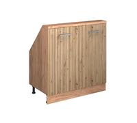 Meuble de rangement sous pente Rion, avec 2 portes, Chêne Artisan, Vicco 56158