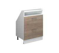 Vicco Meuble de Rangement sous Pente Rion, Sonoma/Blanc