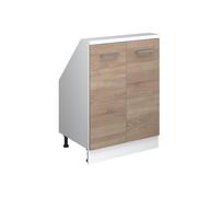Vicco Meuble de Rangement sous Pente Rion, Sonoma/Blanc