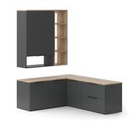 Meuble mural Wido, 5 pièces, Anthracite, Vicco 49805
