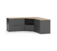 Meuble-paroi Wido, 3 parties, Anthracite, Vicco 58549