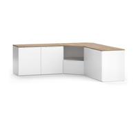 Vicco Meuble-paroi Wido, Blanc, 2 pièces, adapté à Une Installation Murale ou à Poser